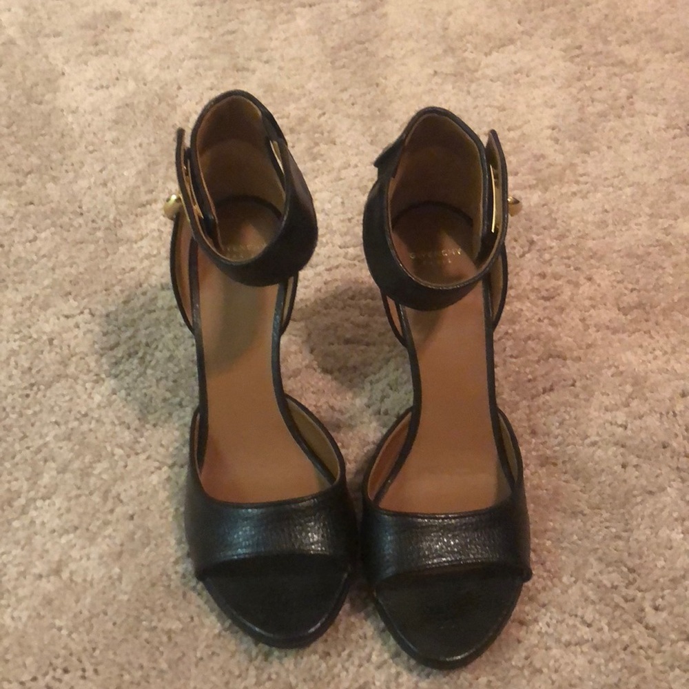 Givenchy ‘Shark Lock’ ankle strap heels.